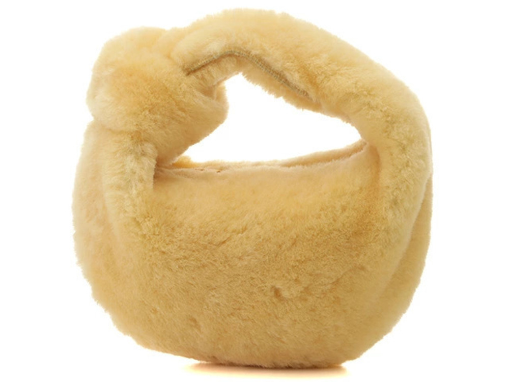 BOTTEGA VENETA Jodie Handbag Sheepskin Teddy
